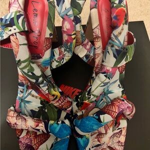 Privileged Multicolor Tropical Heels